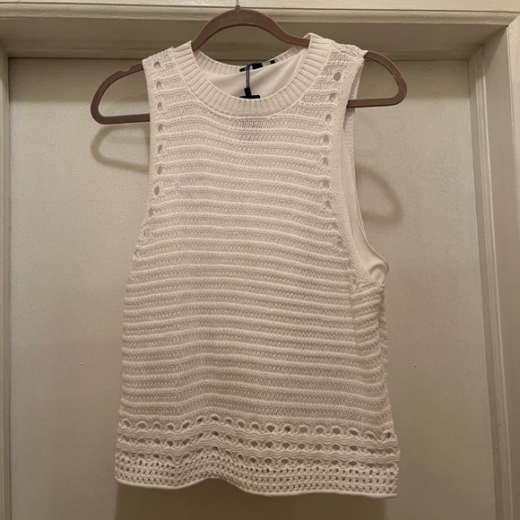 Express Tops - Express white knit tank top